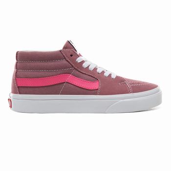 Női Vans Retro Sport Sk8-Mid Magasszárú Cipő VA3401862 Rózsaszín/Rózsaszín